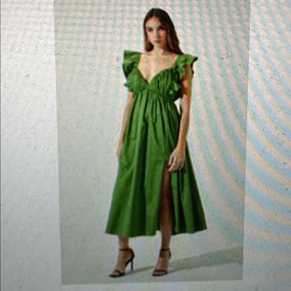 Astr Green Maxi Dress